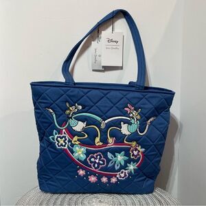 Vera Bradley Disney Daisy and Donald Duck Small Vera Tote Sensational Six NWT